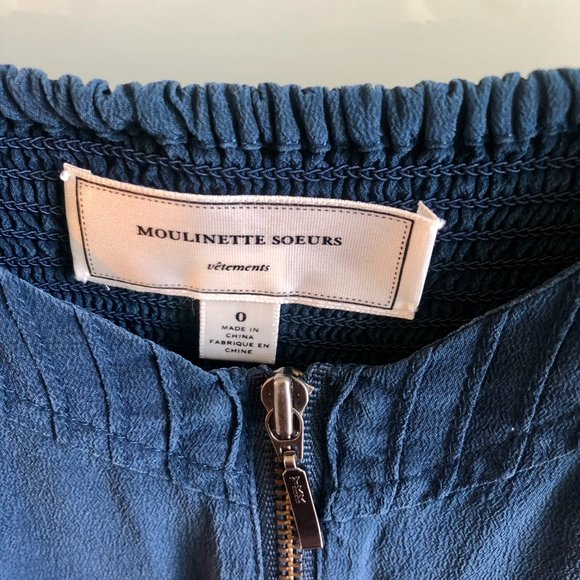 Anthropologie blue washed silk thin strap dress - Picture 3 of 6